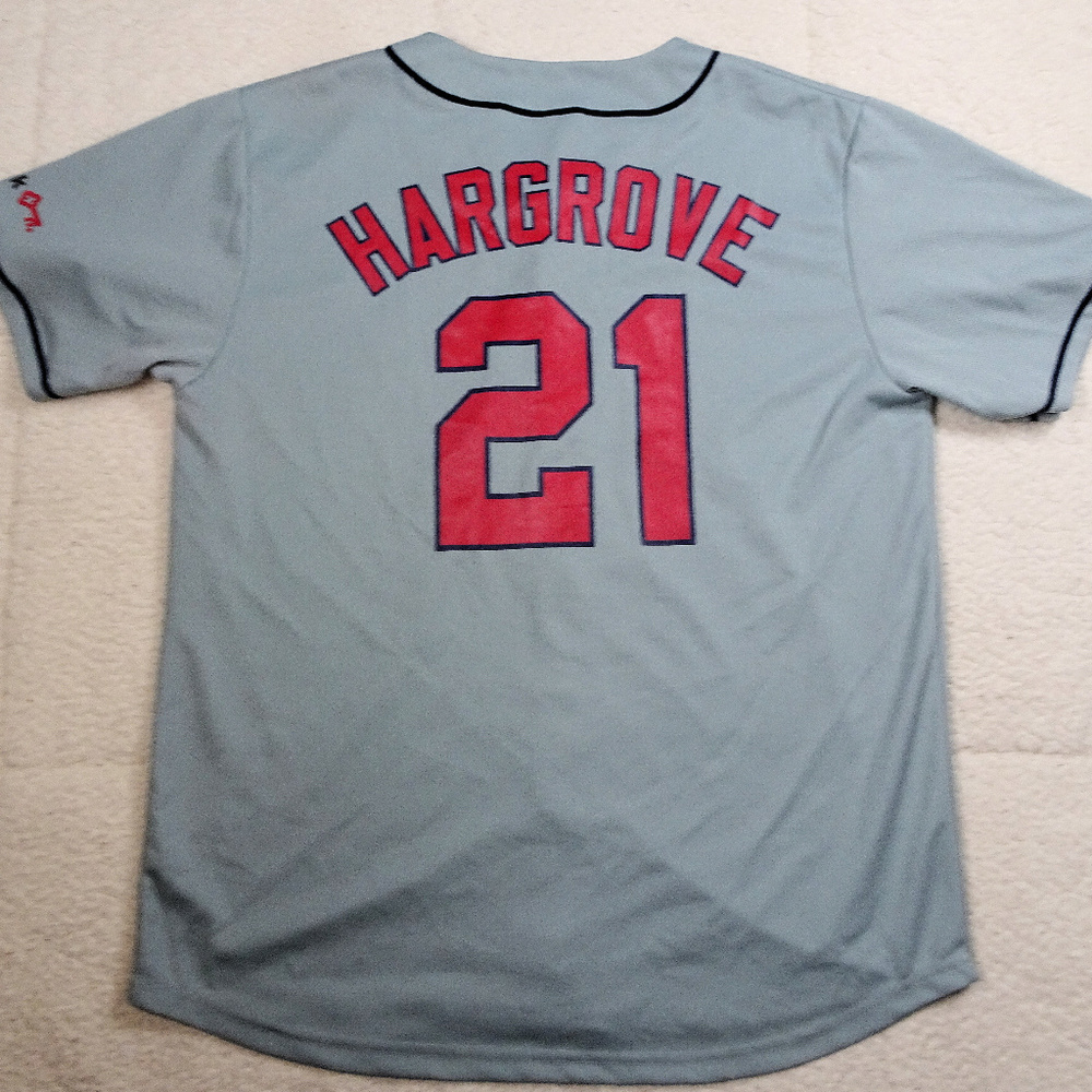 Vintage Mike Hargrove Indians #21 Promo Jersey XL